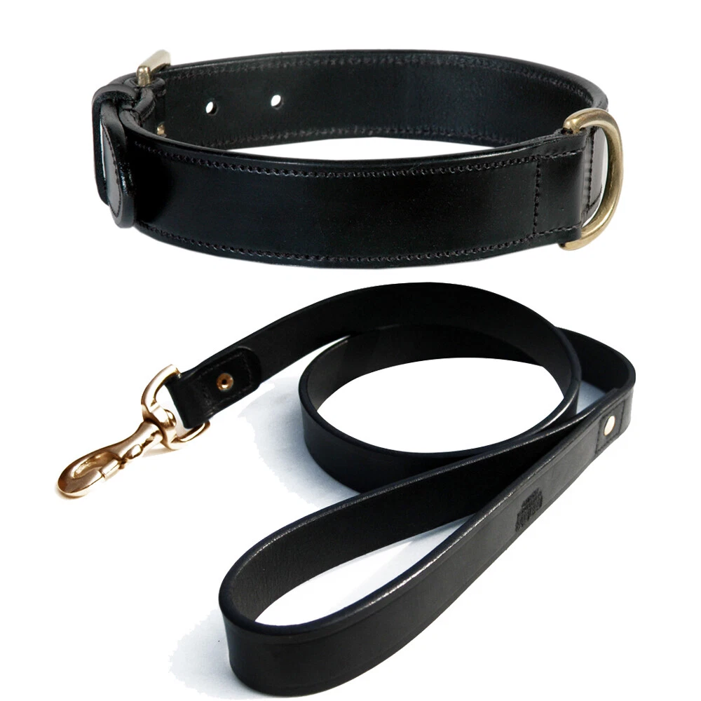 LEATHER DOG PLAIN COLLAR 1