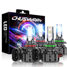 For GMC Sierra 1500 1999-2006 LED Headlight Bulbs High Low Beam Kits 4Pcs White