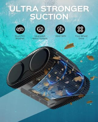 #ad WYBOT C1 Pool Cleaner Wall Climb Cordless Robotic Pool Robot In Ground Pools NEW
