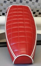 Vespa PX / LML Elasticated Seat Cover Square Quilt 3 Piping Various Colours
