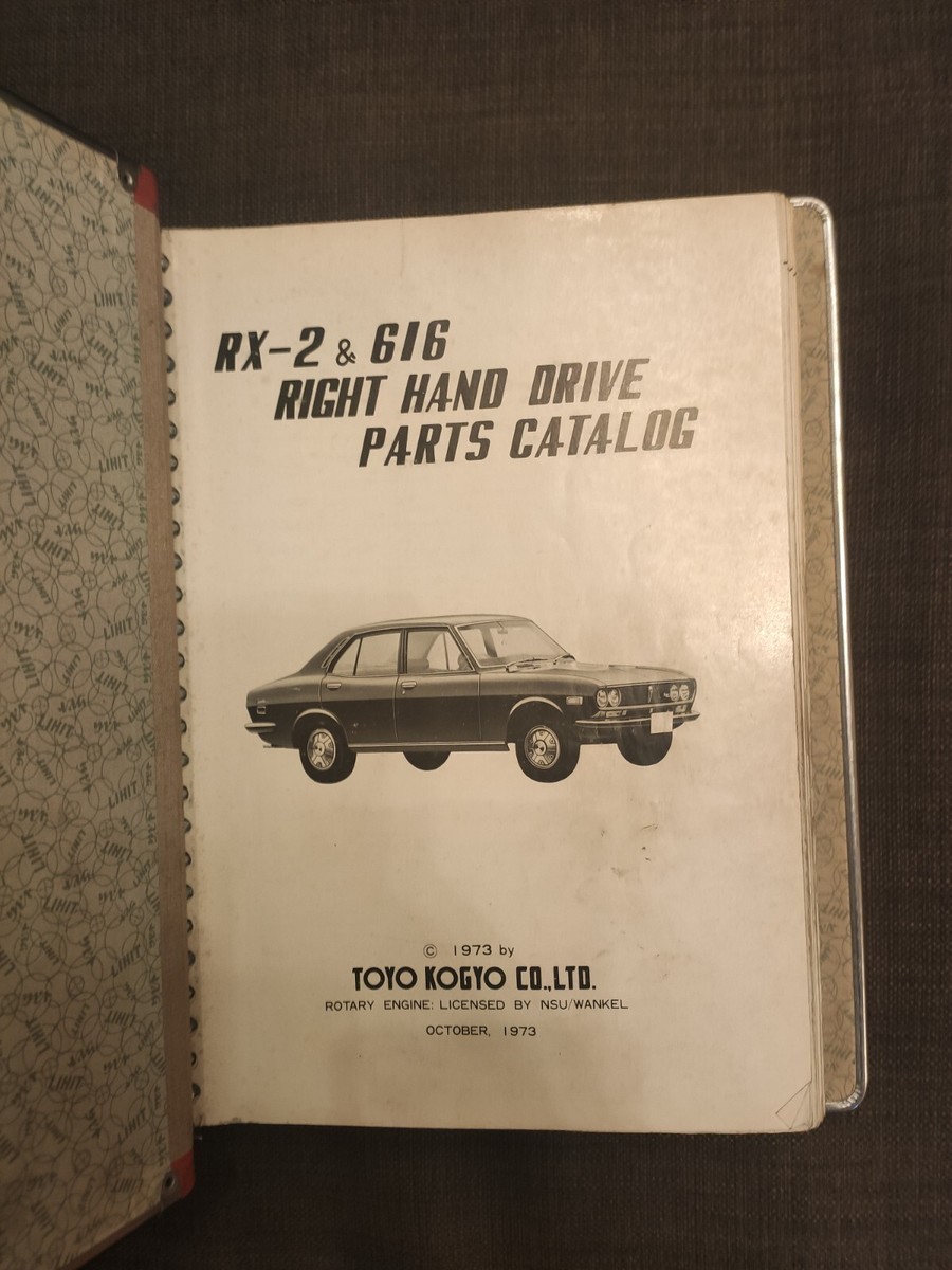 MAZDA 旧車　カタログ・パンフレット　4点まとめ売り mazda rx2 616 capella parts catalogue book | eBay