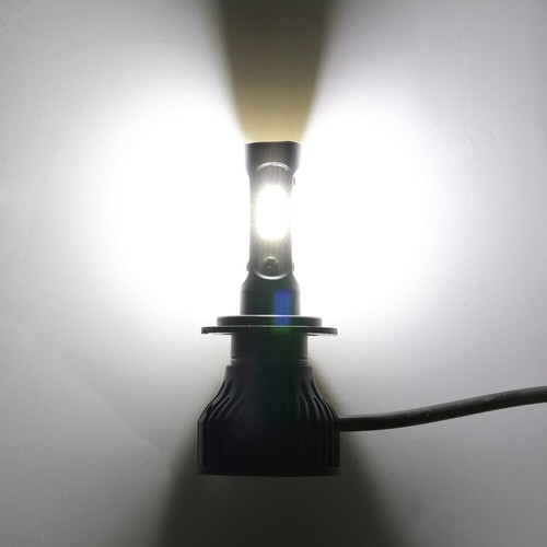 Kit Lampadine Fari LED 4 Lati 360° H7 COB 2400W 360000 LM Hi/Lo Beam 6500K Bianco - Foto 2 di 12