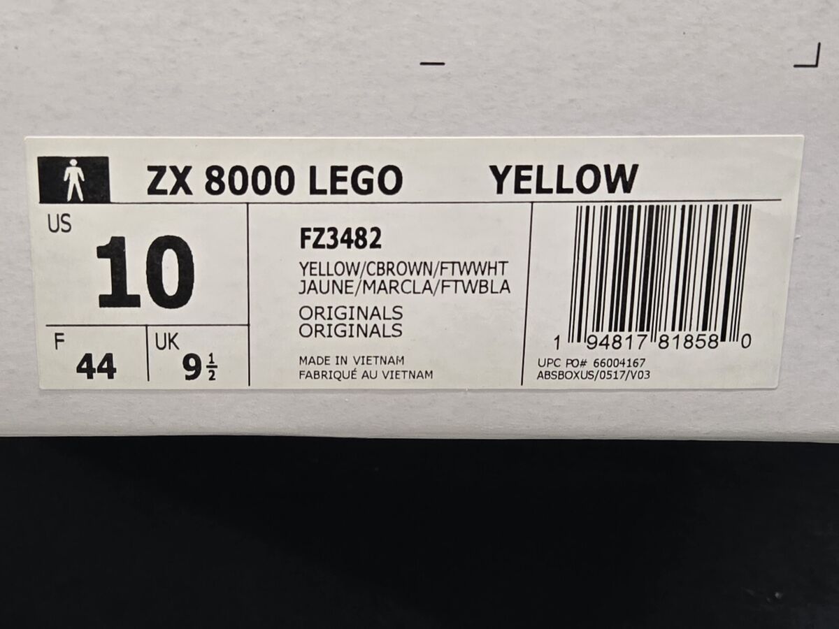 Adidas ZX 8000 x Lego Limited Edition Men Multi Sizes A-ZX Adidas ZX 8000 x Lego Limited Edition Men Multi Sizes A-ZX