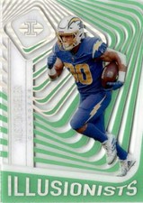 2021 Panini Illusions #ILL-1 Austin Ekeler Chargers Illusionists Emerald
