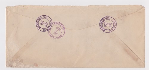 Milwaukee WI registered cover to Chicago IL 1932 truck co ad a1a - Picture 2 of 2