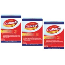 3 Pack Rapid Recovery DiaResQ Diarrhea Relief, .25oz Per Packet, 3 Packets Each