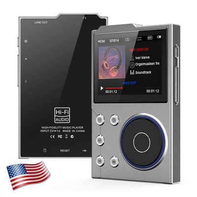 16GB HiFi MP3 Player with Bluetooth Lossless DSD High Definition Music Player