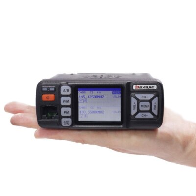 Baojie BJ-318 Mini Mobile Radio Car Walkie Talkie 25W Dual Band VHF/UHF Station 