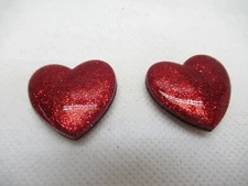 **NEW** 2X WILSON "RED SPARKLING HEART" VIBRATION DAMPENERS FOR TENNIS RACQUETS