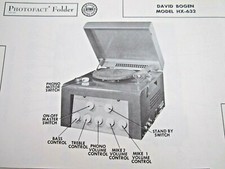DAVID BOGEN HX-632 AMPLIFIER AMP PHOTOFACT