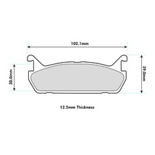 PBS Brakes ProTrack Competition Pastiglie freno posteriori adatte a Mazda 323, MX-5 / Miata