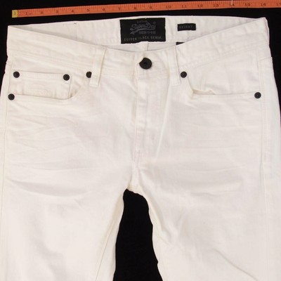 superdry white jeans
