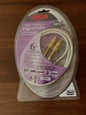 RCA High-Performance Digital S-Video Cable DT6S 6ft  24k Gold-Plated Studio, New