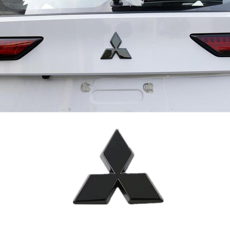 For Mitsubishi Outlander 2022-2025 Glossy Black Rear Logo