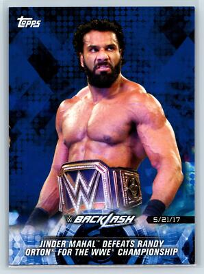 Jiner Mahal WWE Title Randy Orton Blue SN #/99