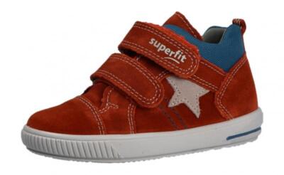 Superfit Kinder Lauflernschuh/Halbschuh Moppy ORANGE/BLAU/GRAU (Orange) 1-000352