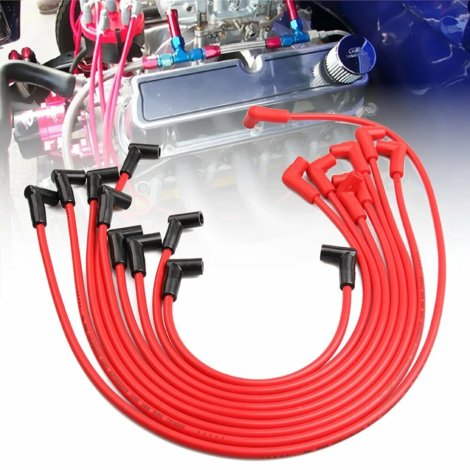 8mm Spark Plug Wire for Chrysler Dodge 318 340 360 Ford 289 302 360 V8 4047 273 - Image 2 of 4