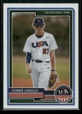 2023 Panini USA Baseball Stars & Stripes #8 Stunner Gonzales