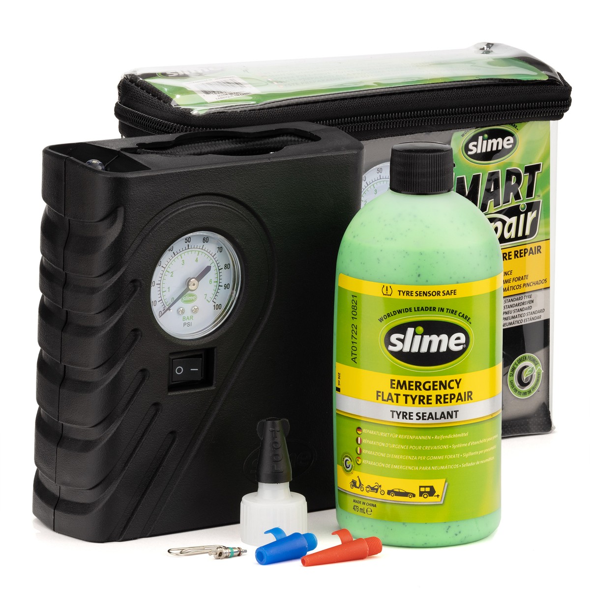Slime Smart Spare Roadside Tyre Puncture Repair Kit/Treatment Inc