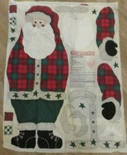 Daisy Kingdom Cut  Sew LARGE SANTA DOOR HANGER PANEL