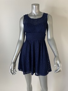 b darlin navy blue lace dress