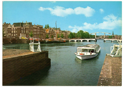 HQ  -  Postcard  neu / new  -  Amstel mit Magere Brücke -  Amsterdam  -  Holland