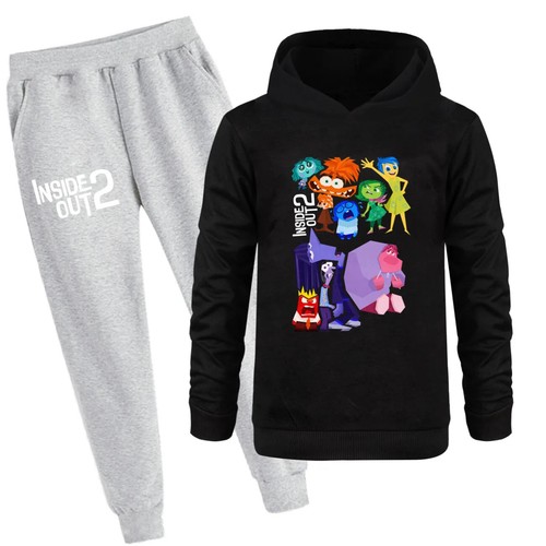 Inside Out 2 Clothes Set Kids Hoody Sweatshirt Pants 2pcs Set Tracksuit - Picture 28 of 54