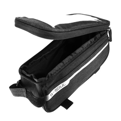 Bolsa impermeable smartphone para bicicleta Almacenamiento en manillar Negro - Imagen 2 de 6