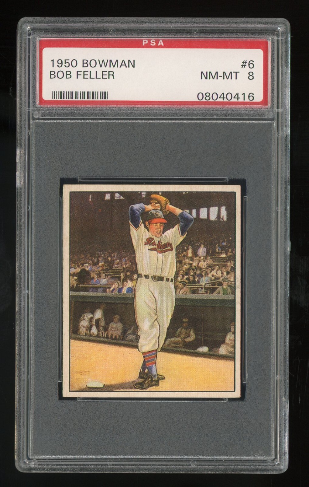 1950 Bowman #6 Bob Feller PSA 8 NM-MT