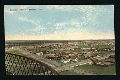 Business Section of Macleod Alberta business section of Fort Macl- Old Photo