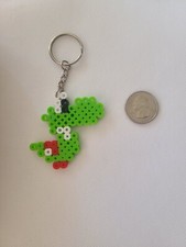 Perler Bead Keychain Super Mario Bros. Yoshi HOMEMADE