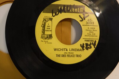 The Dee Felice Trio, In Heat / Wichita Lineman, 1969 Bethlehem 45