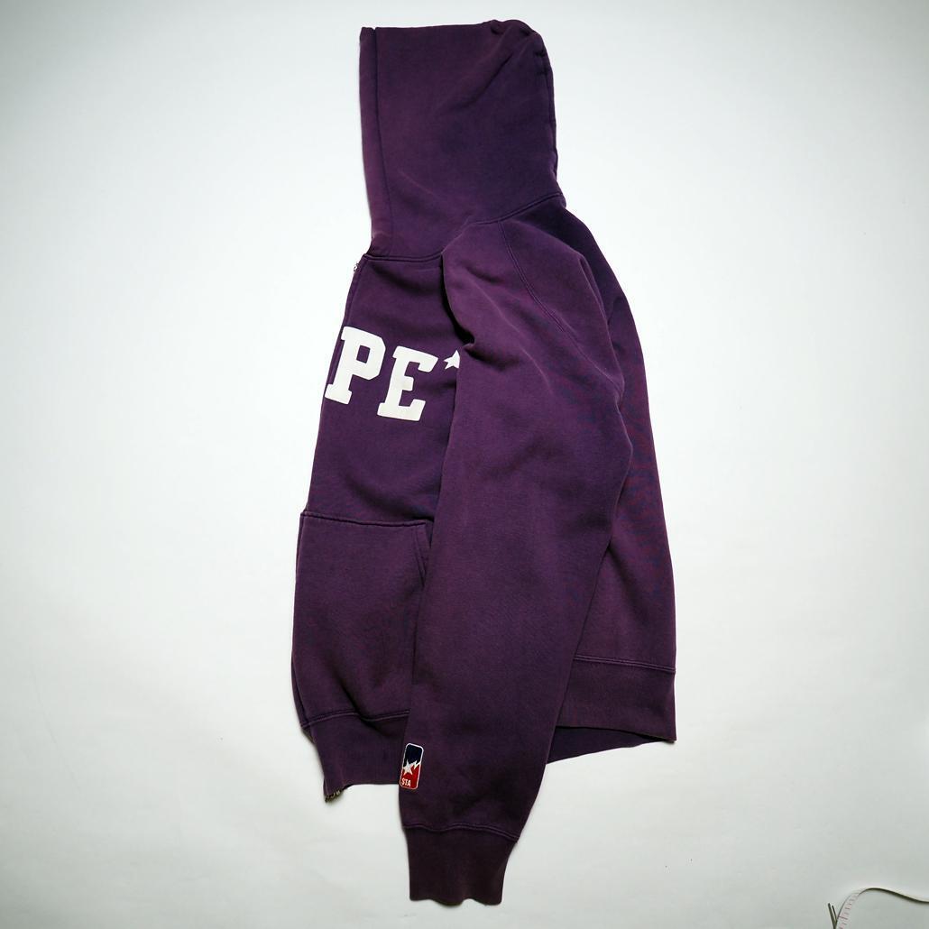 Bape Purple Spell Star Logo Zip Hoodie | eBay