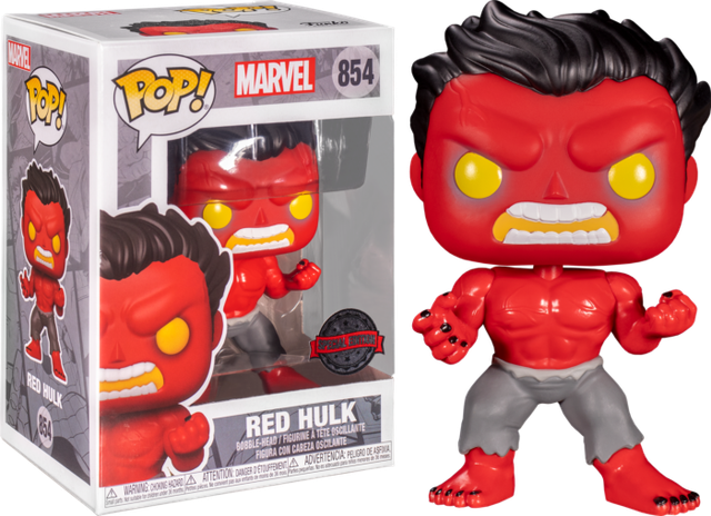 Marvel Red Hulk 854 Glow Chase Funko 