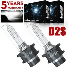 2x D2S 70W 6000K HID Xenon Replacement Low/High Beam Headlight Lamp Bulbs white