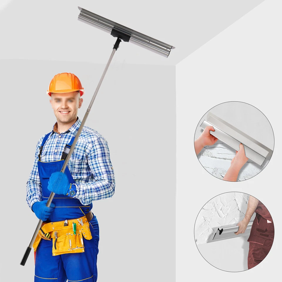 Conjunto de lâminas de desnatação drywall combo 12/22/32" 35-80" cabo de aço inoxidável - Imagem 2 de 4