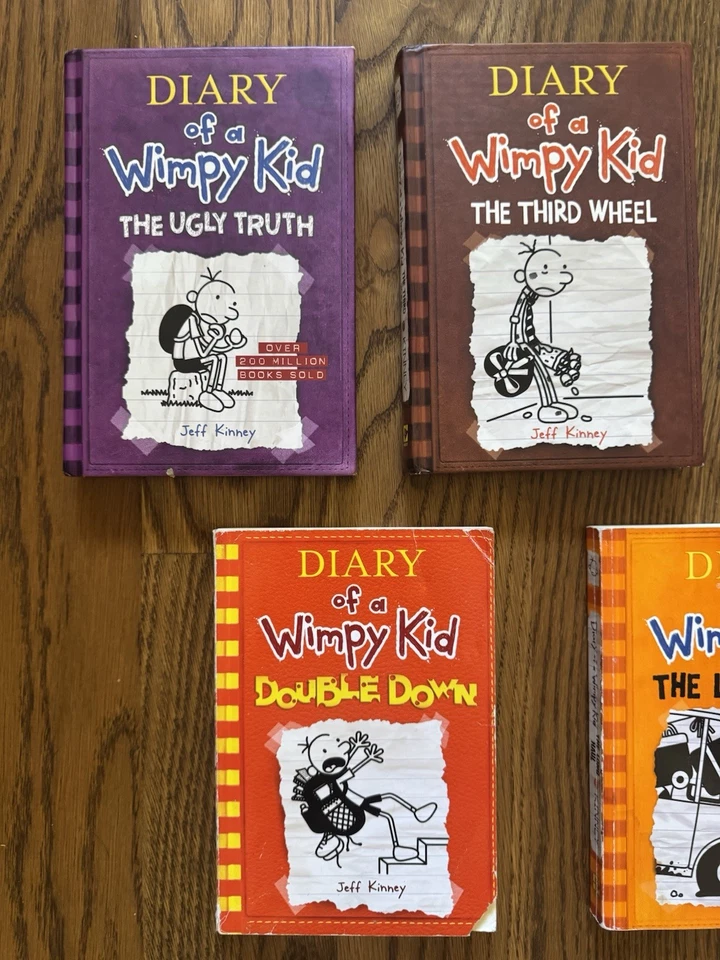 Diary of a Wimpy Kid Jeff Kinney Hardcover Lot Of 7 Books NEW & Used - Image 2 of 4