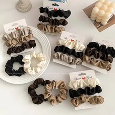 3/5Pcs Elegant Ponytail Holder Rubber Band Elastic Hairband Hair Accessories Sil