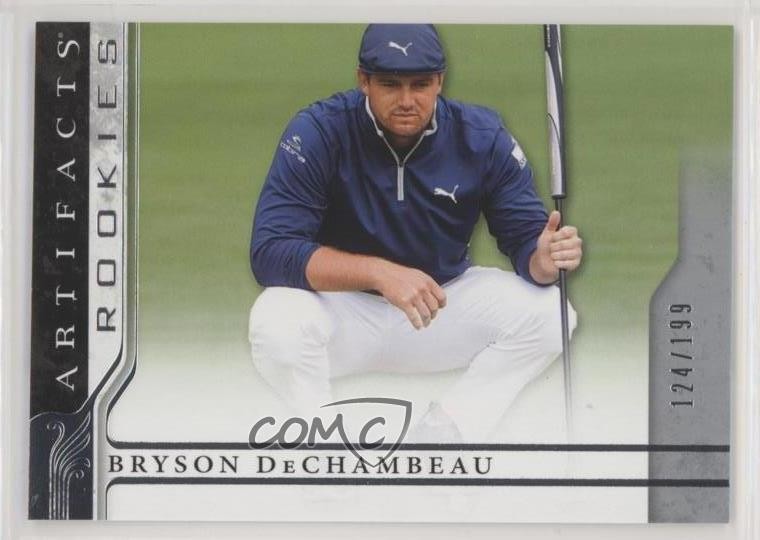 2021 Upper Deck Artifacts Horizontal Rookies 124/199 Bryson DeChambeau #87 0e3