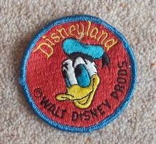 Vintage Disneyland fabric souvenir sew-on patch featuring Donald Duck