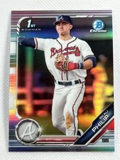 2019 1st Bowman Chrome Refractor BDC-128 Beau Philip Atlanta Braves