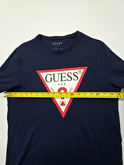 GUESS Men's Navy Slim Fit Graphic Logo T-Shirt Size M image 5