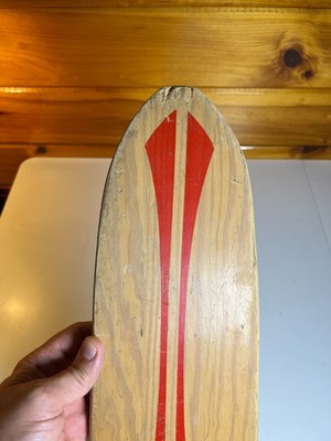 Vintage 1960s 60s Wood Wooden Skateboard GOOFY FOOT Fort Worth