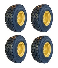 4-12-16.5 SKS-4 Lifemaster Style Skid Steer Tires/Rims for CAT 236,242,246,248