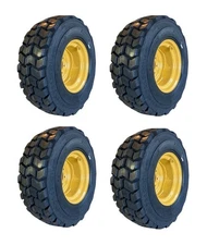4-12-16.5 SKS-4 Lifemaster Style Skid Steer Tires/Rims for CAT 236,242,246,248