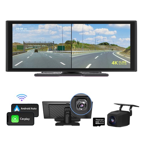 Eonon P4 10.2" IPS Touch Screen Car Stereo Portable Android Auto CarPlay GPS 4K