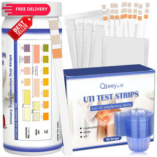 3-in-1 UTI Test Strips, Full Panel Urinary Tract Infection Kit at White