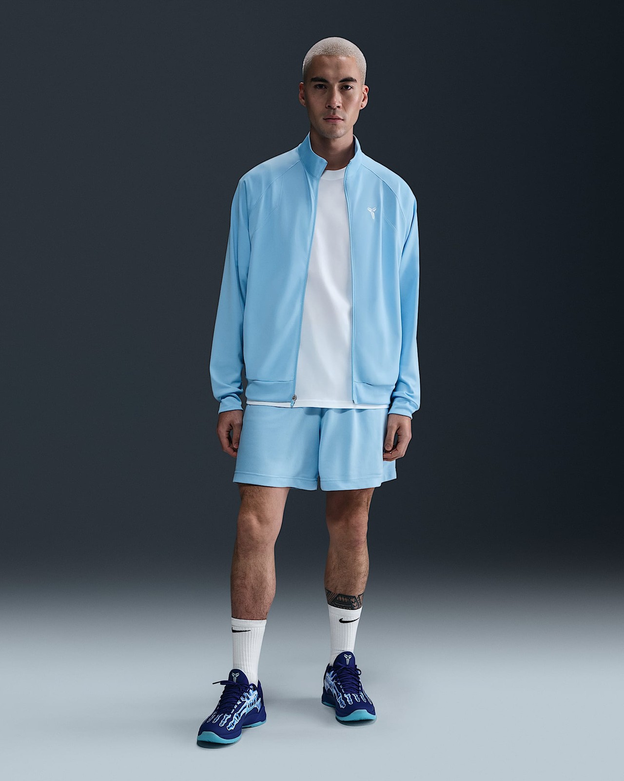 SACAI X NIKE Nike Kobe Dri FIT Maglia Giacca Leggera Blu Psichico Uomo Large HJ8097 422