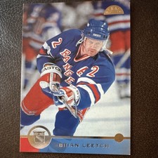 Donruss 1996-97 Leaf Brian Leetch #165 New York Rangers NHL Ice Hockey