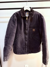 Carhartt Detroit Jacket Blanket Lined Mens Medium J97 PTL Petrol Gray